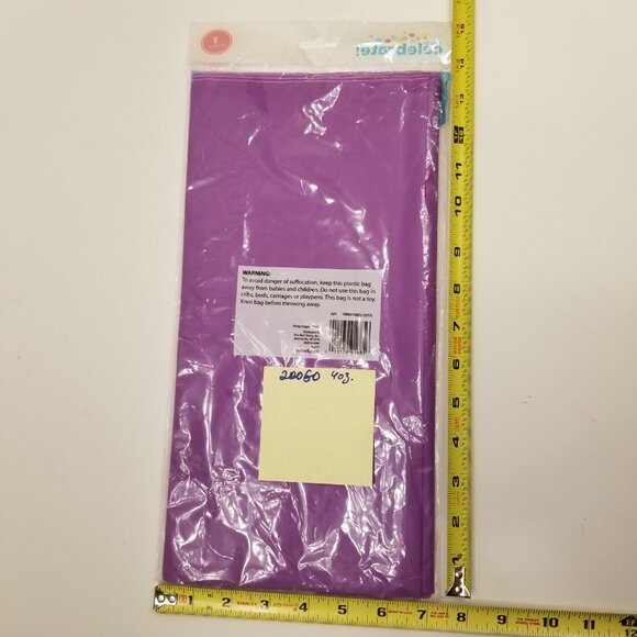 NIB Manufacturer Sealed 54" × 108" Celebrate! Purple Table Cover, Tablecloth - Picture 2 of 6